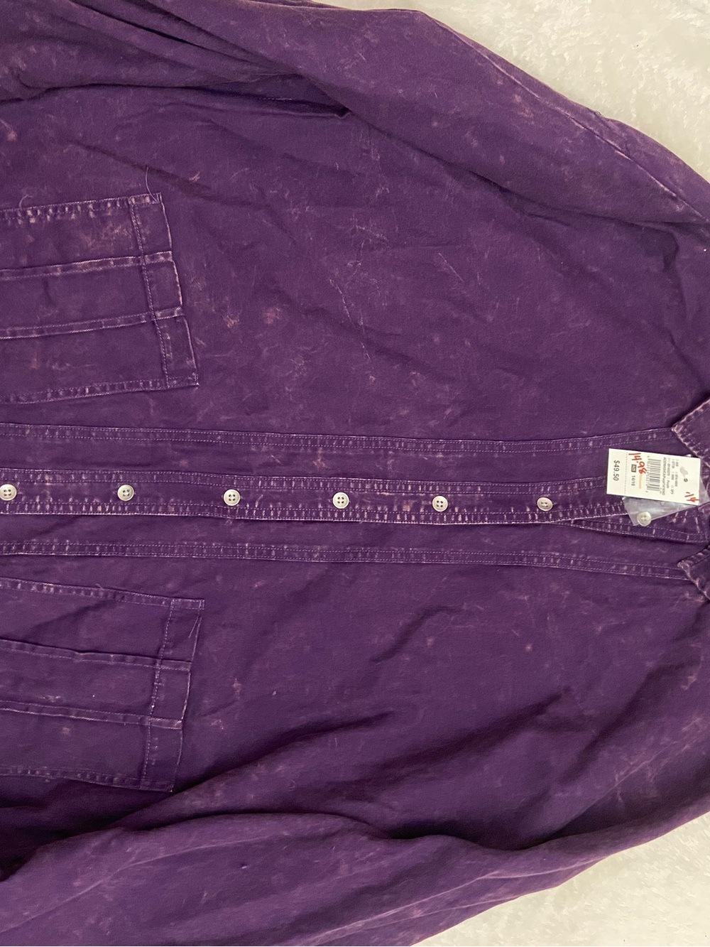 Ashley Stewart purple denim cape/poncho size 14/16